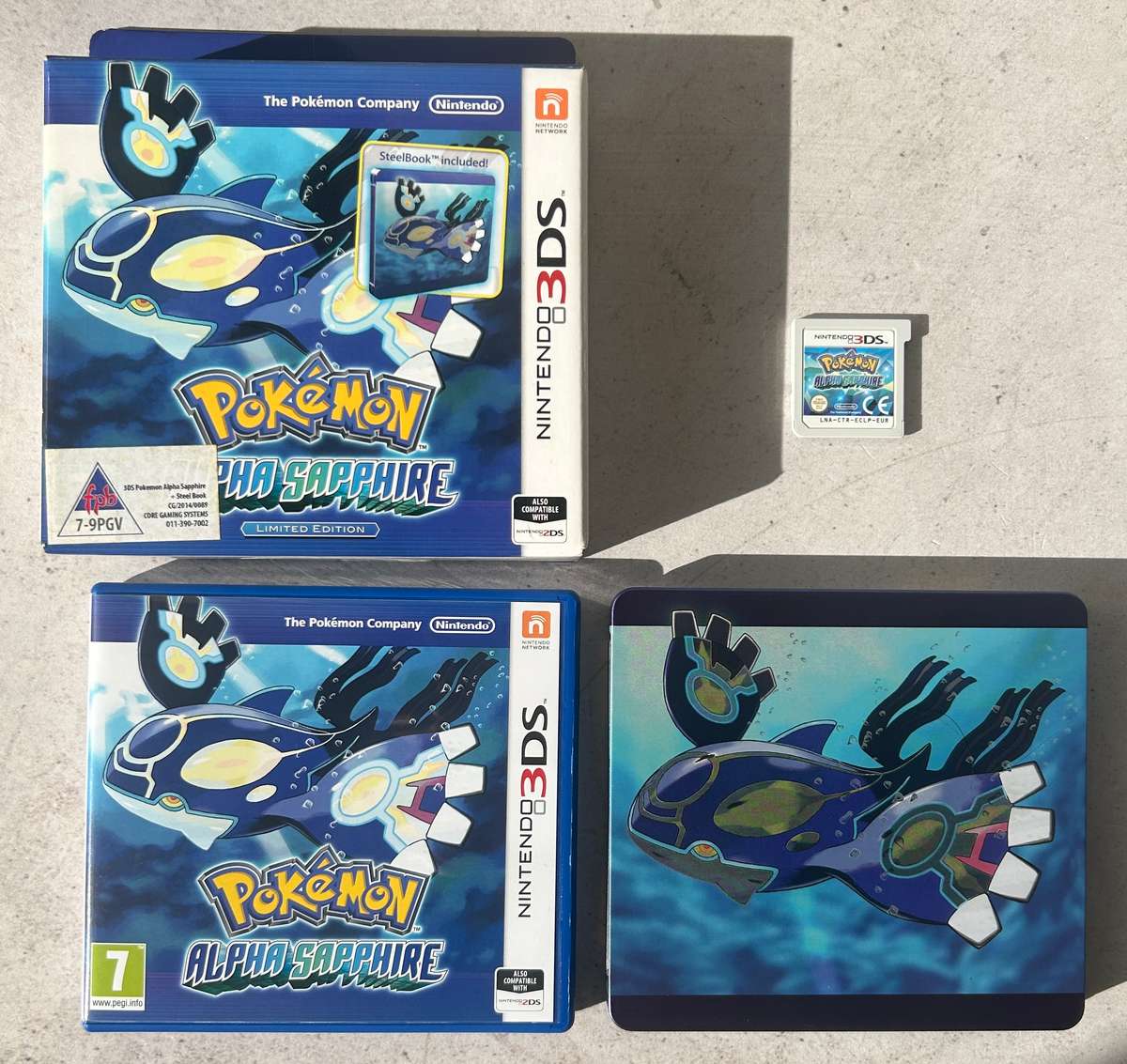 Pokémon Alpha Sapphire  Limited Edition (Nintendo 3DS)  Complete in Box with Steelbook