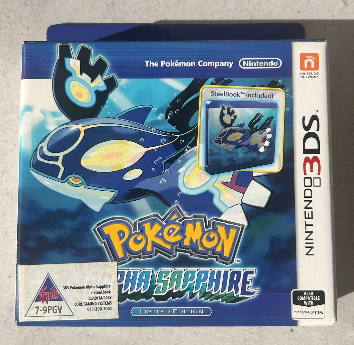 Pokémon Alpha Sapphire  Limited Edition (Nintendo 3DS)  Complete in Box with Steelbook