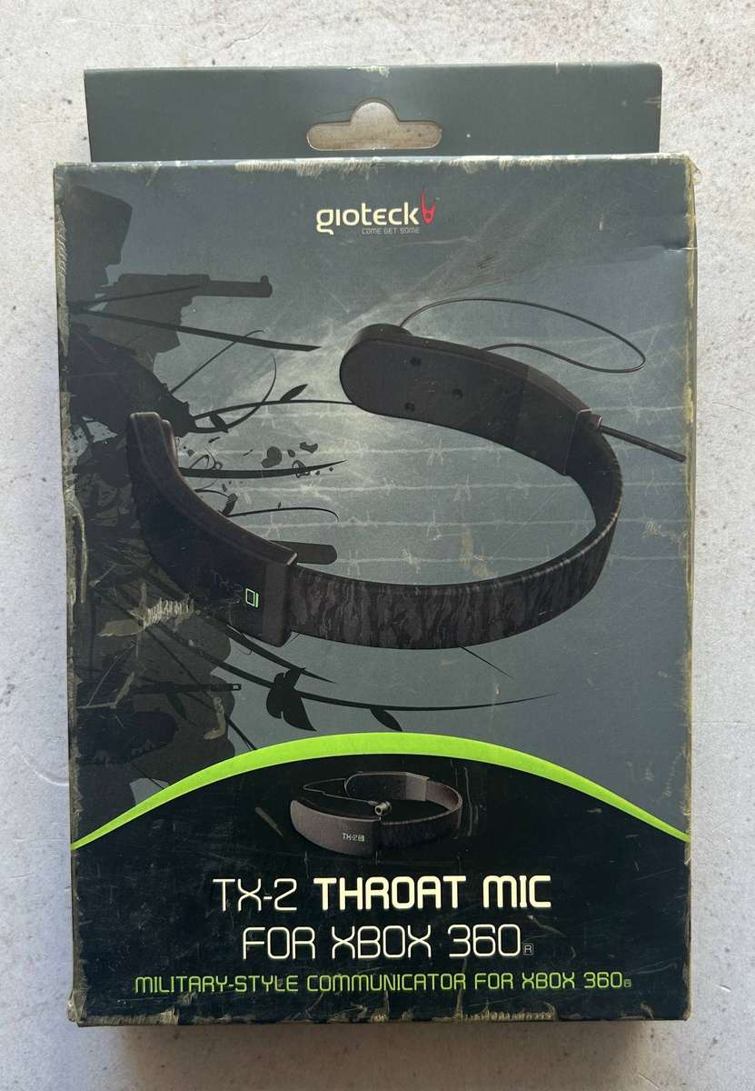 XBOX 360 Gioteck TX1 Throat Mic & Earpiece Headset Military-Style