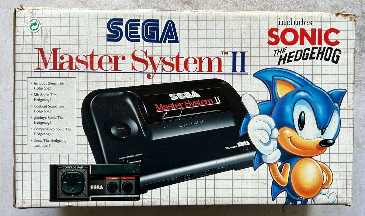 Collector-grade Sega Master System 2 complete in box with built-in Sonic - Never Played