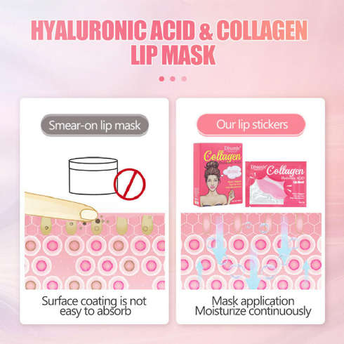 Korean Collagen & Hyaluronic Acid Lip Mask - Singles