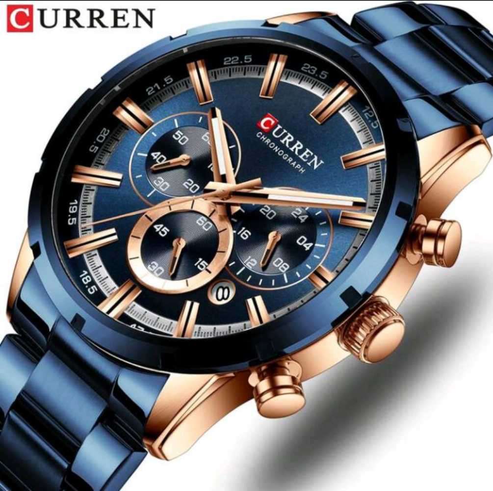 CURREN Men Watch Top Brand Luxury Fashion Men Women Watches Steel Waterproof