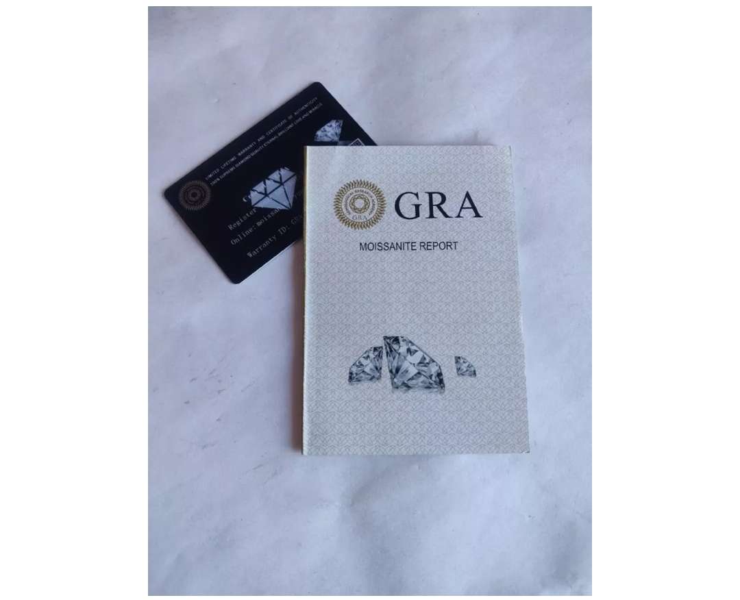 2. 00CT Cushion Shape Loose Moissanite Stone Excellent Cut D Color VVS1 GRA Certificate