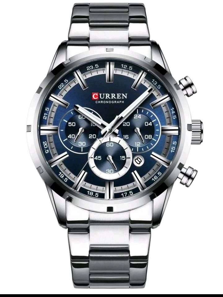 CURREN Men Luxury Stainless Steel Wristwatch Military Chronograph Quartz Watches