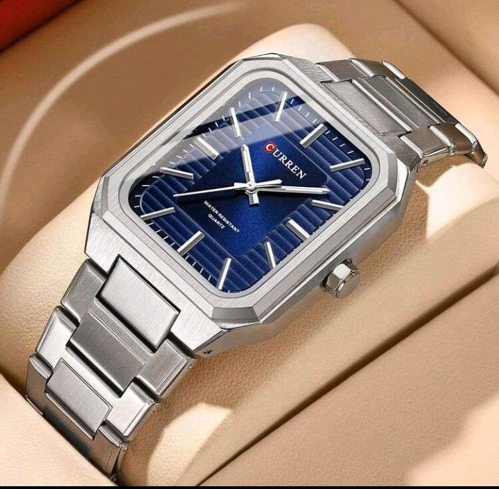 Curren Men's Quartz Watch Stainless Steel Band Casual Waterproof Wristwatch