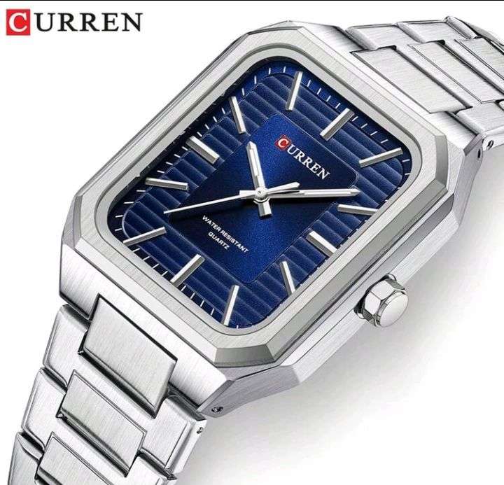 Curren Men's Quartz Watch Stainless Steel Band Casual Waterproof Wristwatch