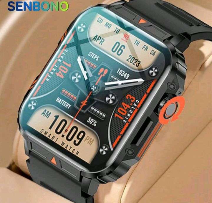 SENBONO Smart Watch(Make/Answer Call), 1.95"HD Activity Touch Screen, Fitness Tracker With Heart Rat