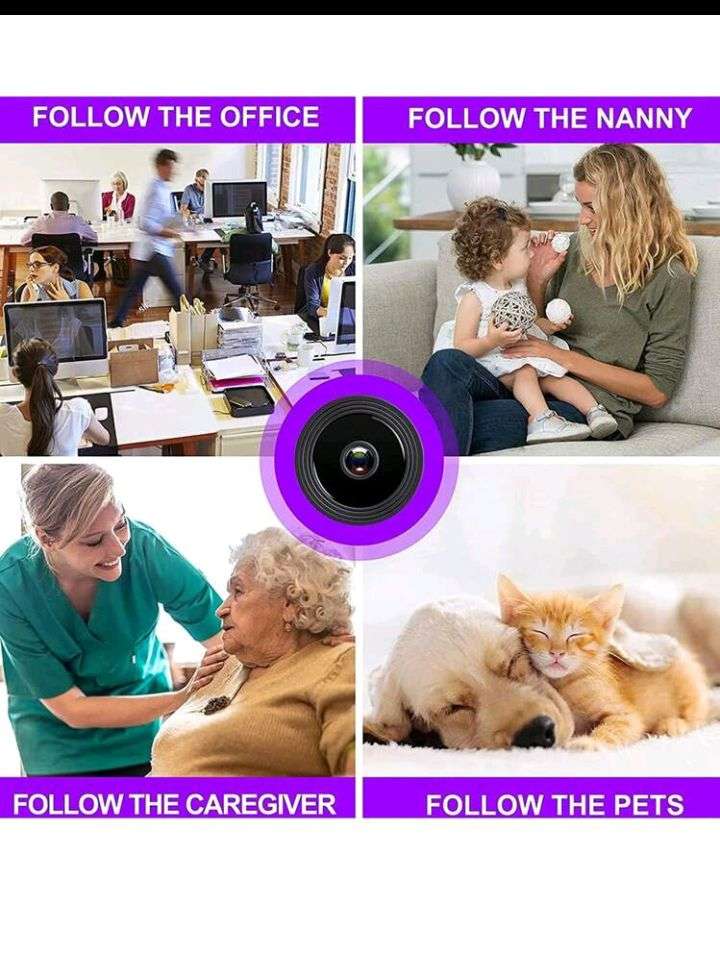 Mini Wireless Hidden Spy Camera Wifi IP Home Security DVR Night Vision HD 1080P