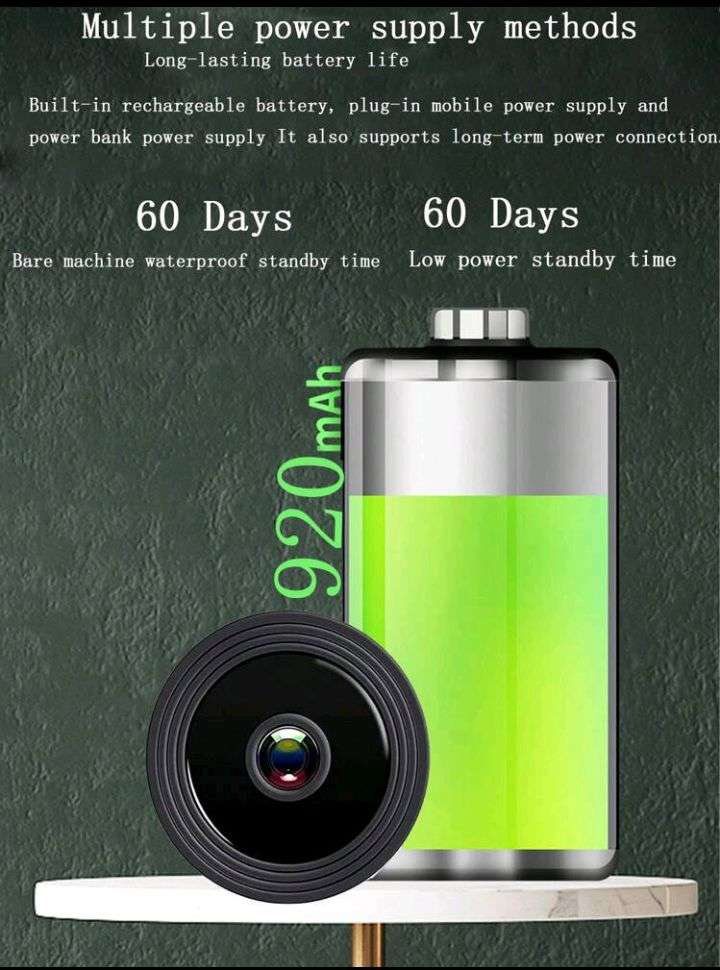 Mini Wireless Hidden Spy Camera Wifi IP Home Security DVR Night Vision HD 1080P