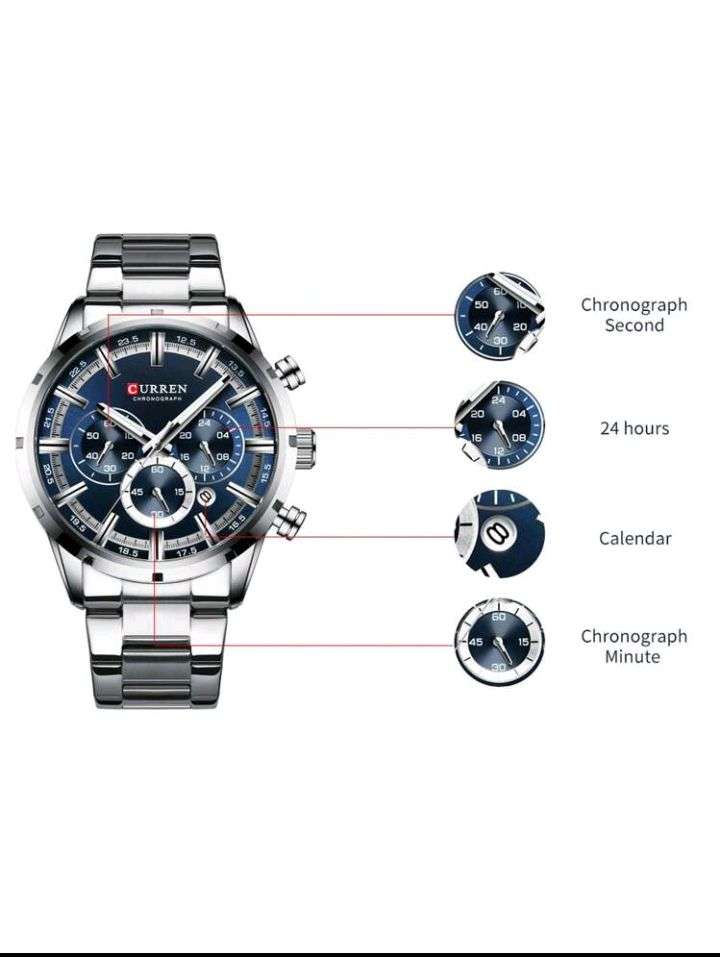 CURREN Men Watch Top Brand Luxury Fashion Men Women Watches Steel Waterproof