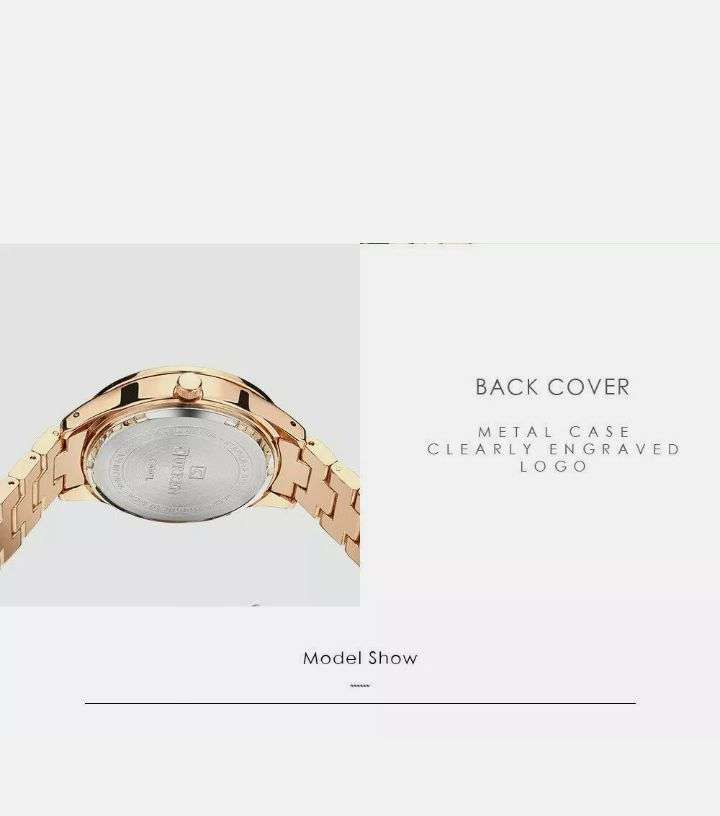 Women Watch Luxury Rose Gold Watches Office Ladies Calendar Wristwatch Gifts