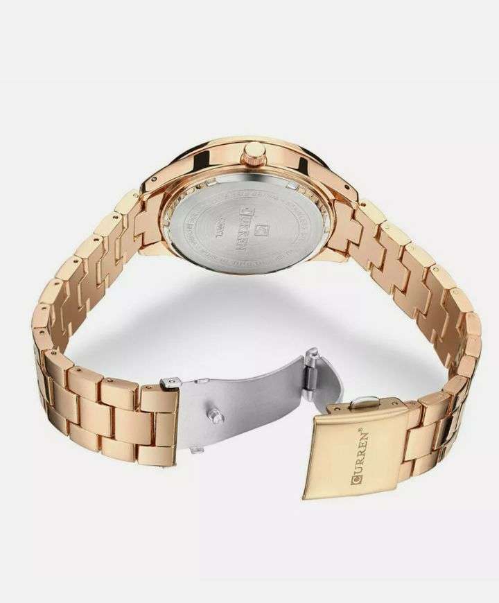 Women Watch Luxury Rose Gold Watches Office Ladies Calendar Wristwatch Gifts