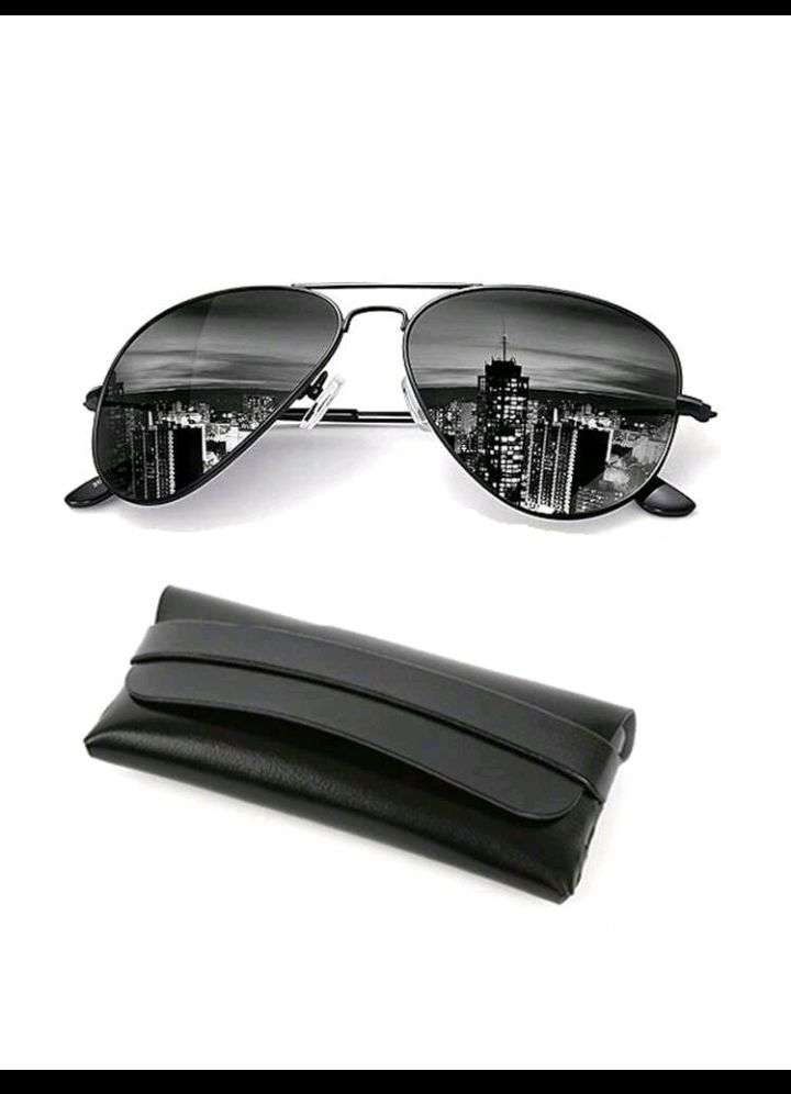 1 Pilot's Classic Fashion Glasses, Men's Polarized Light, Women's UV Resistant, Lightweight Driving,