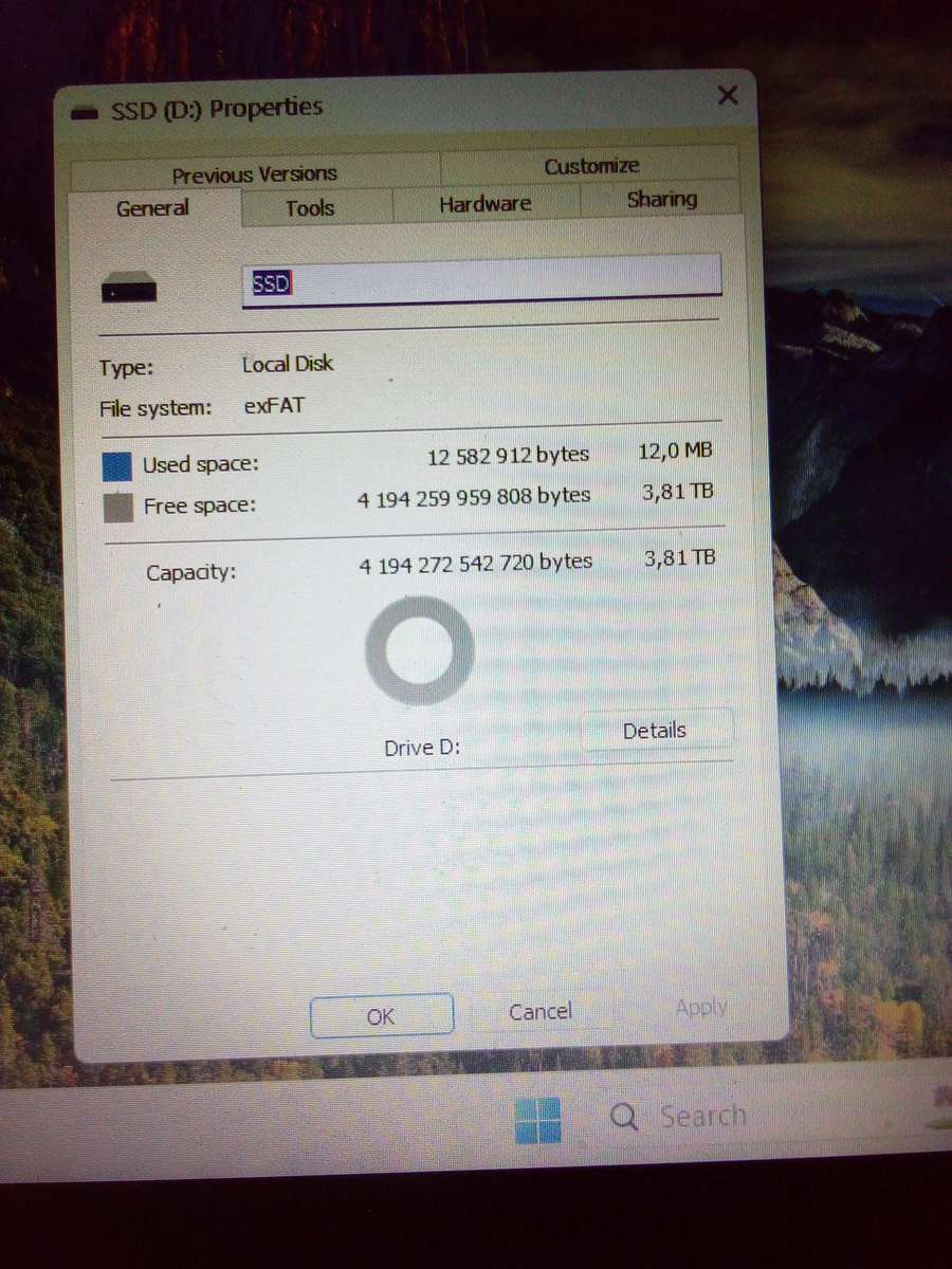 4TB Portable SSD External Hard Drive Storage Device "Black"