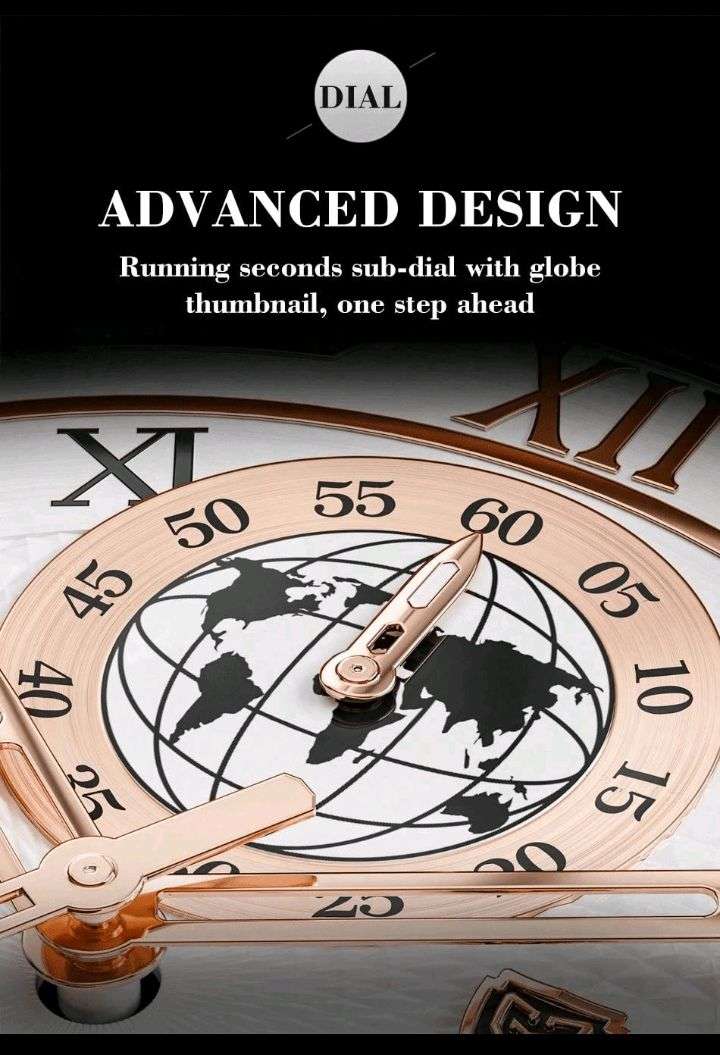 LIGE High-End Business Watch Men's Watch 24-Hour Moon Phase Rotating Waterproof Calendar Luminous