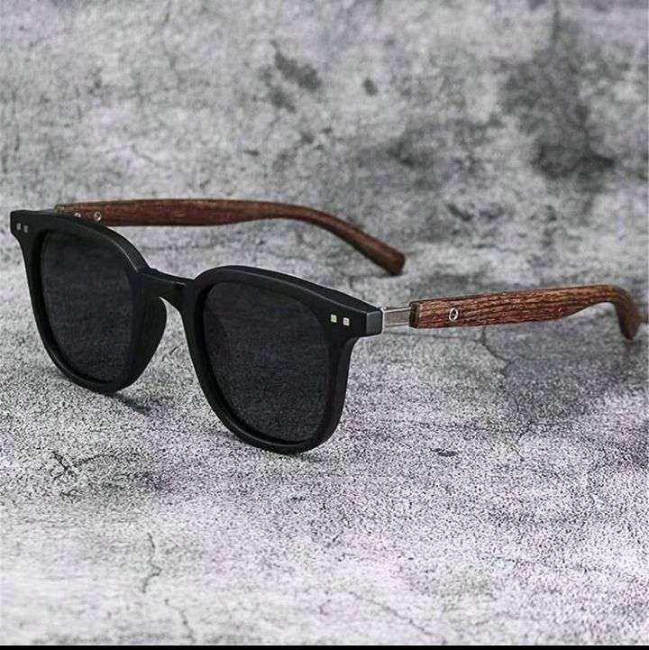 1pc Wood-Grain Frame Fashion Glasses Men Women Anti-Glare Fashion Glasses