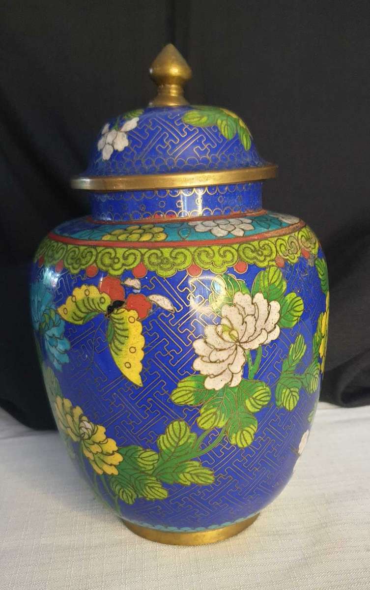 Antique Cloisonne Chinese Ginger Jar