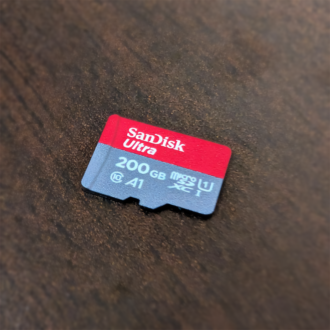 SanDisk Ultra 200GB Class 10 microSD with SD Adapter