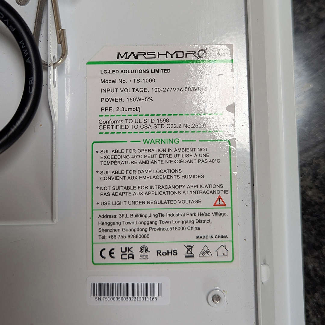 Plant Grow Lights LED (MARS HYDRO TS 1000)