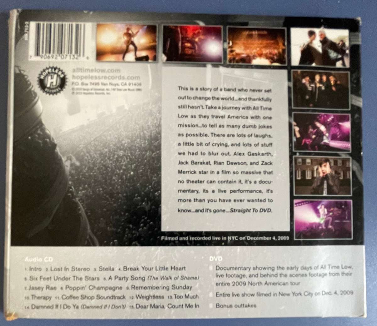 All Time Low Straight to DVD CD & DVD