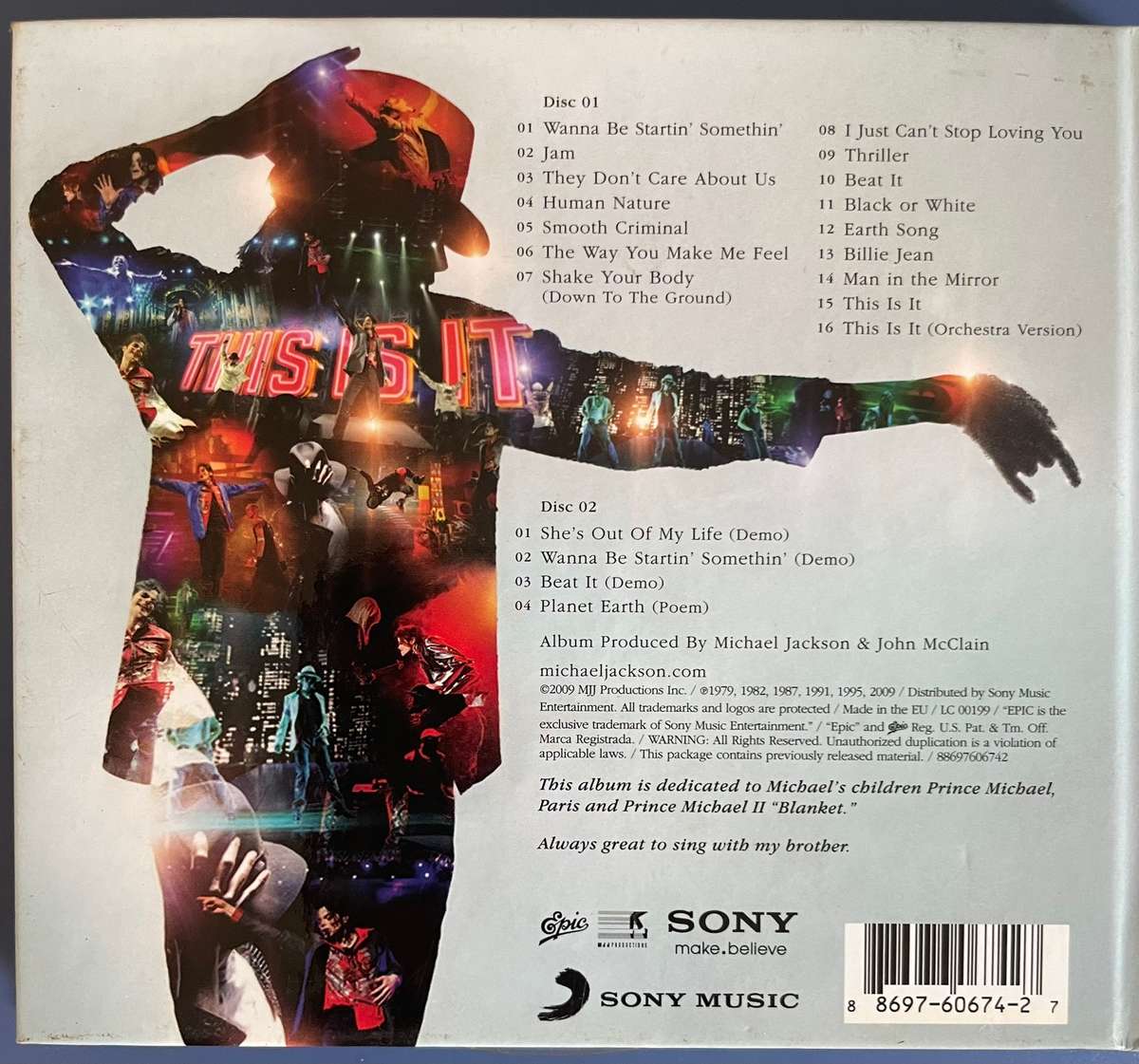 Michael Jackson's This Is It CD