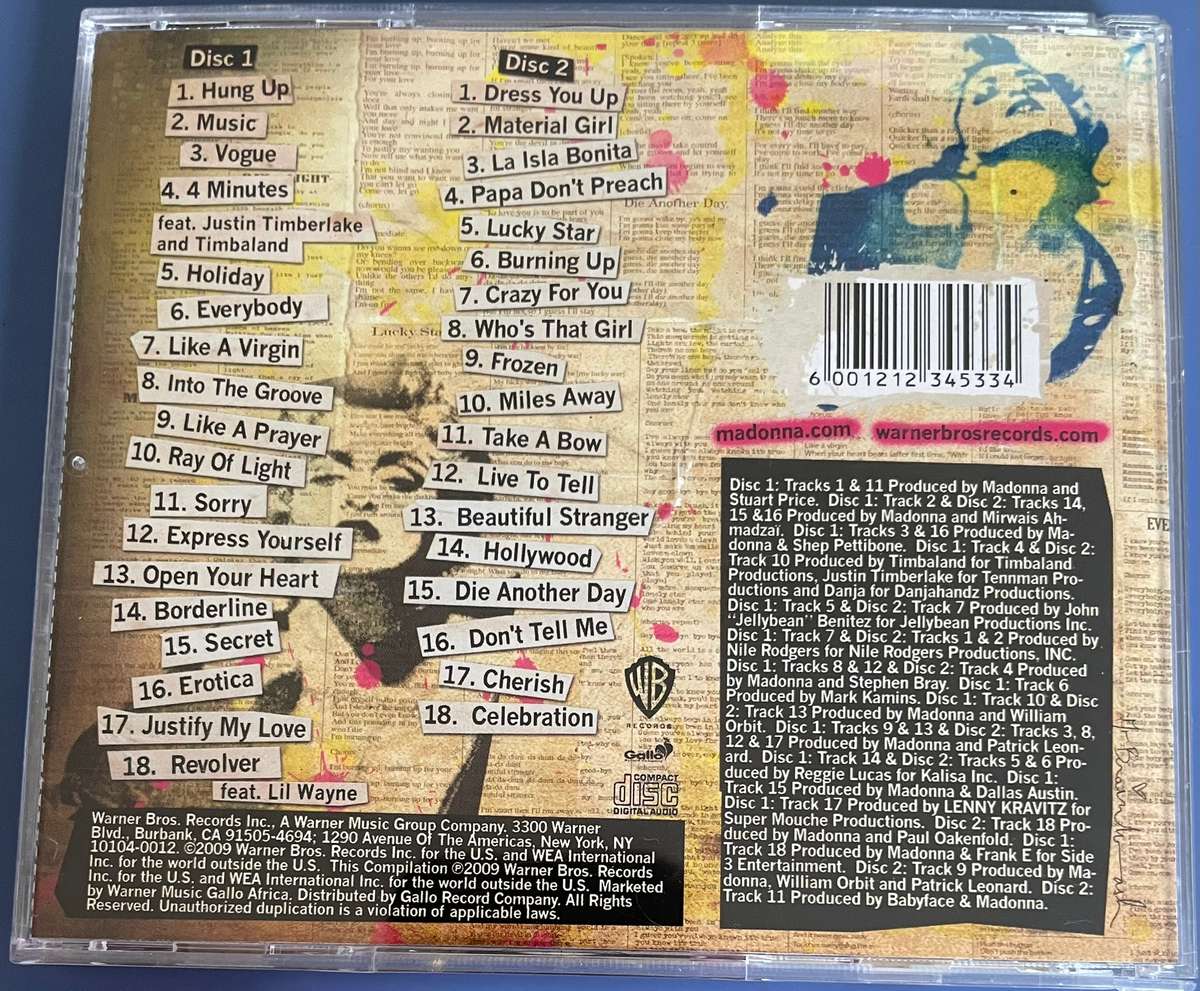 Madonna Celebration CD