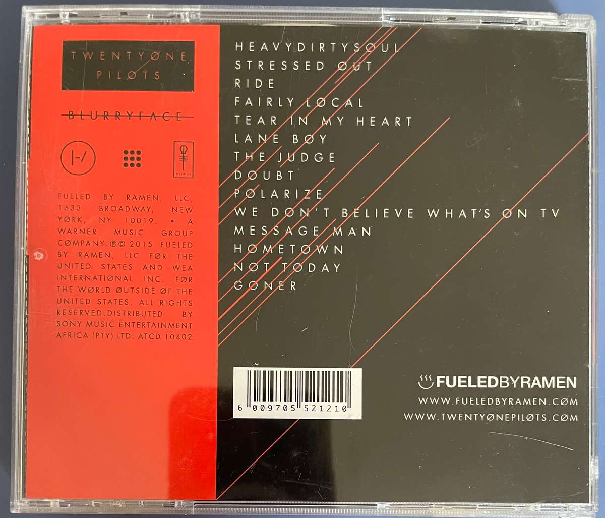 Twenty One Pilots Blurryface CD