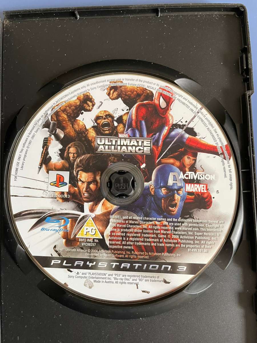 Marvel Ultimate Alliance PS3 (Disk Only)