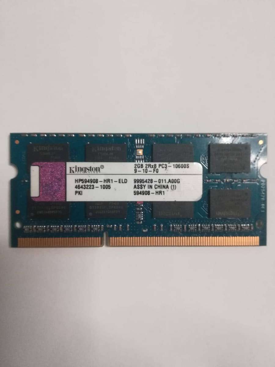 Kingston PC3-10600S-9-10-F0, HP594908-HR1-ELD Memory RAM 2GB T28782