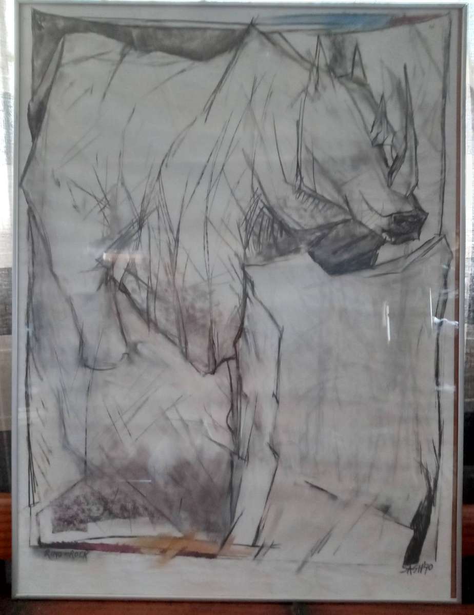 Rino and Rock by renowned S.A artist Cecily Sash