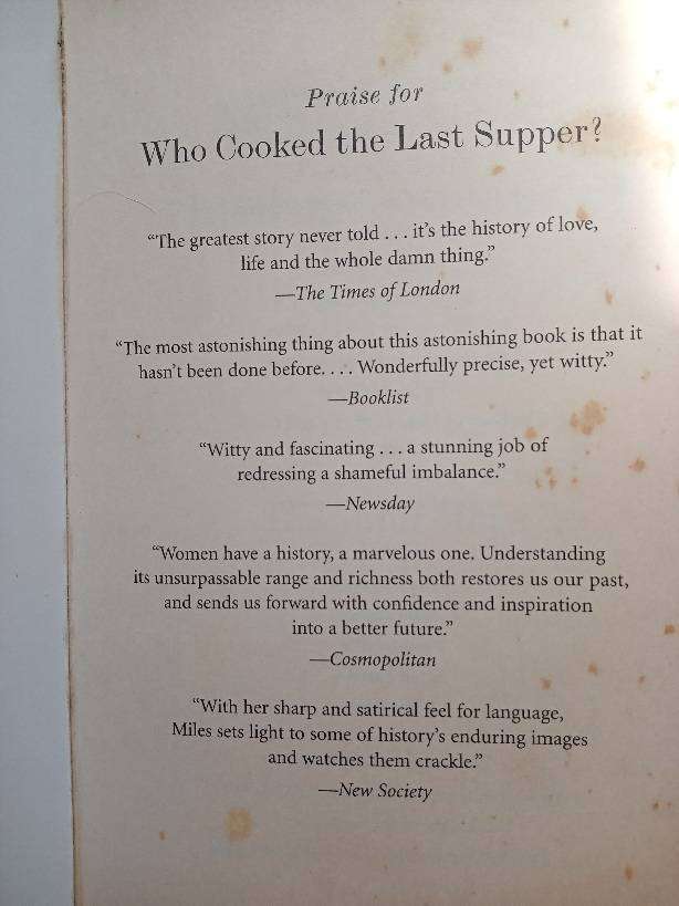 Who Cooked the Last Supper? The Women's History of the World - Rosalind Miles