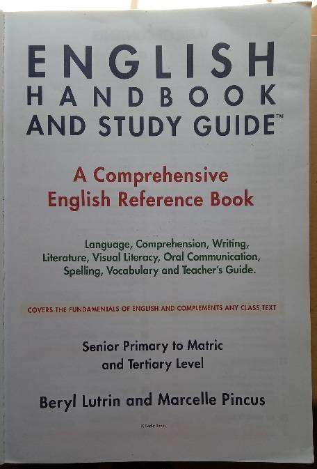 English Handbook and Study Guide: A Comprehensive English Reference Book- 2020
