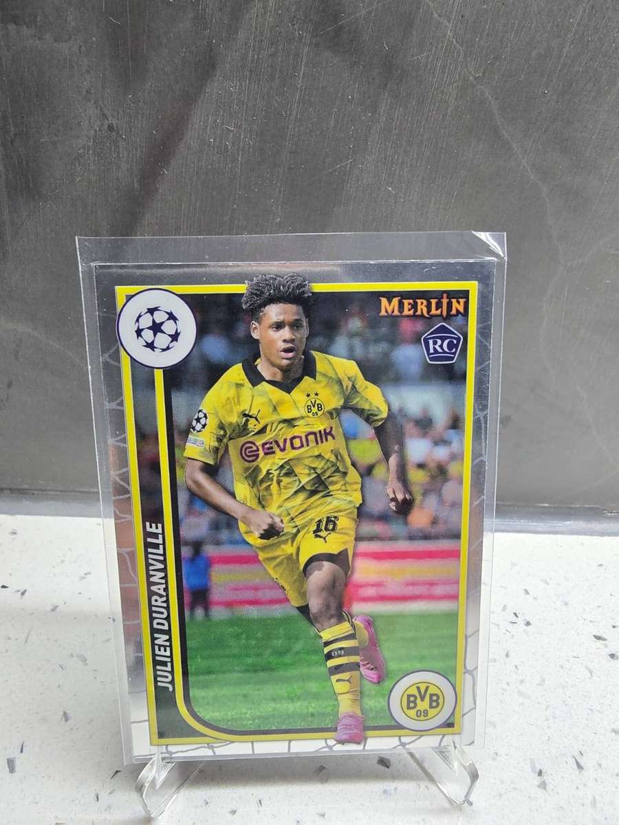 Bundle: Julien Duranville Rookie Set-2024 Topps Merlin RC Refractor #26 & Topps Chrome Refractor #27
