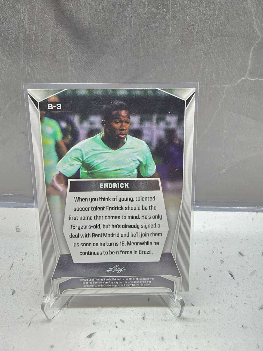 Endrick Rookie - 2023 Leaf Brazil Rookie RC #B-3 Brazil