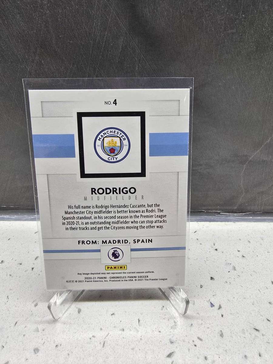 Rodri - 2020/21 Panini Premier League Silver Circles Refractor #4 Manchester City