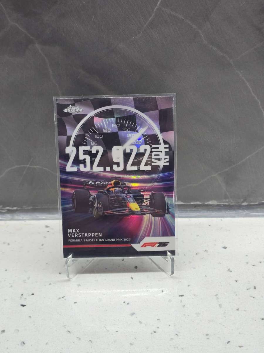Max Verstappen 2025 F1 Topps Chrome Top Speed #TS-1