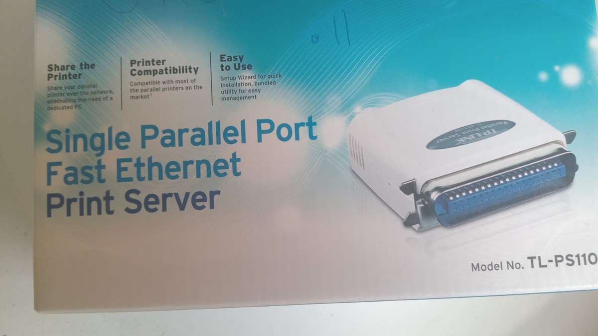 TP-Link Single Parallel port Fast Ethernet Print Server  TL-PS110P