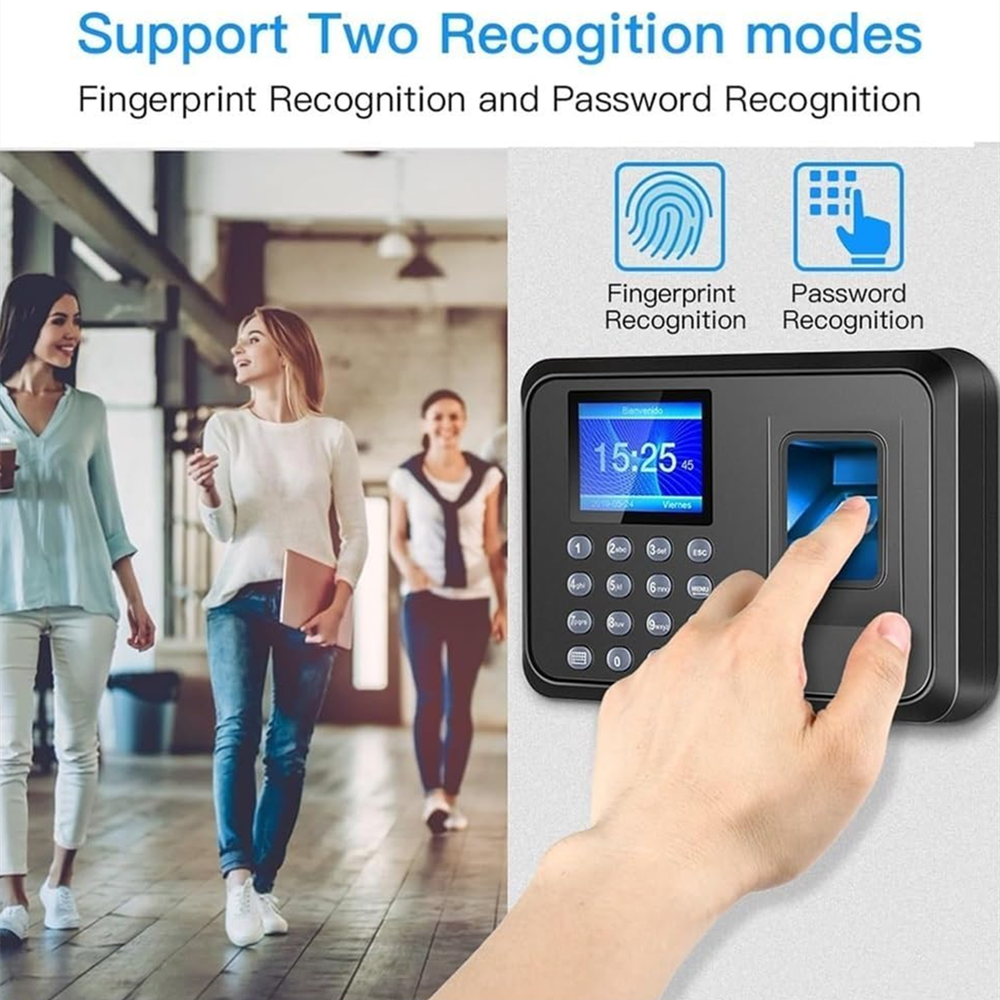 Fingerprint time and attendance machine employee sign-in clock recorder