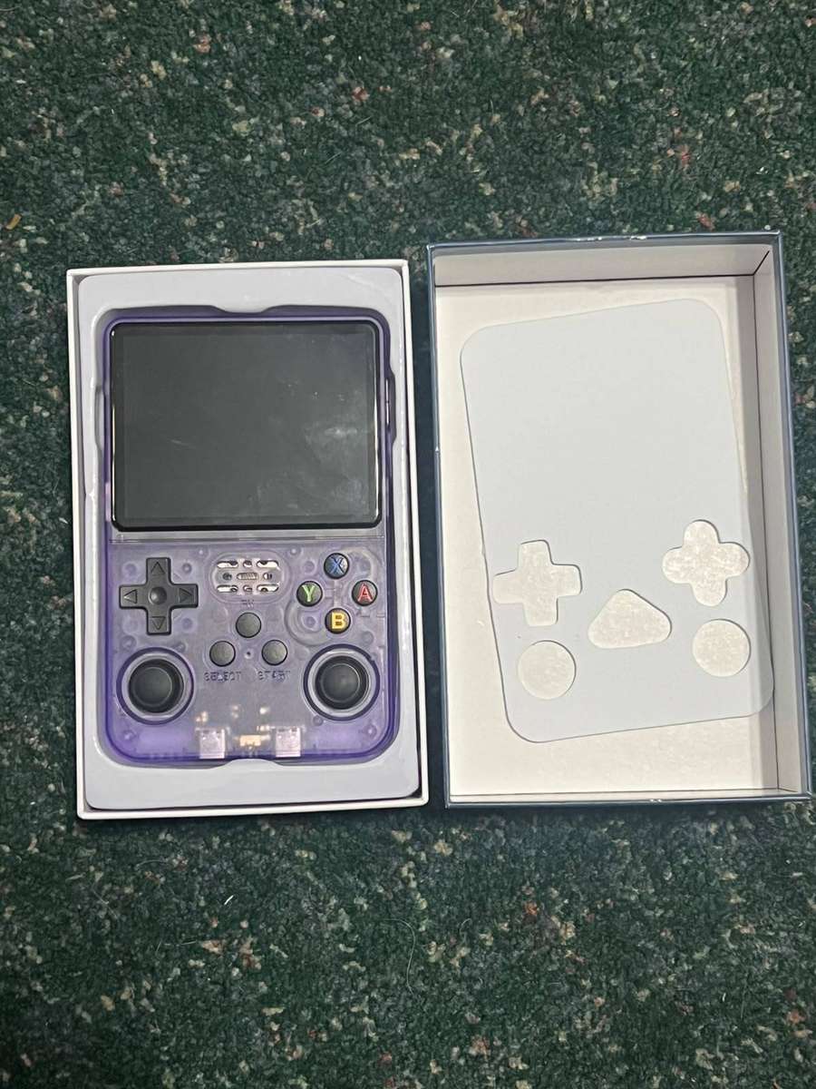 R36S Handheld Gaming Console Purple