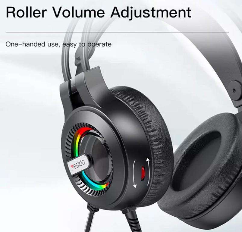 SECOND HAND YESIDO Gaming Headset EK02 Headphone Over-ear Earphone with Microphone