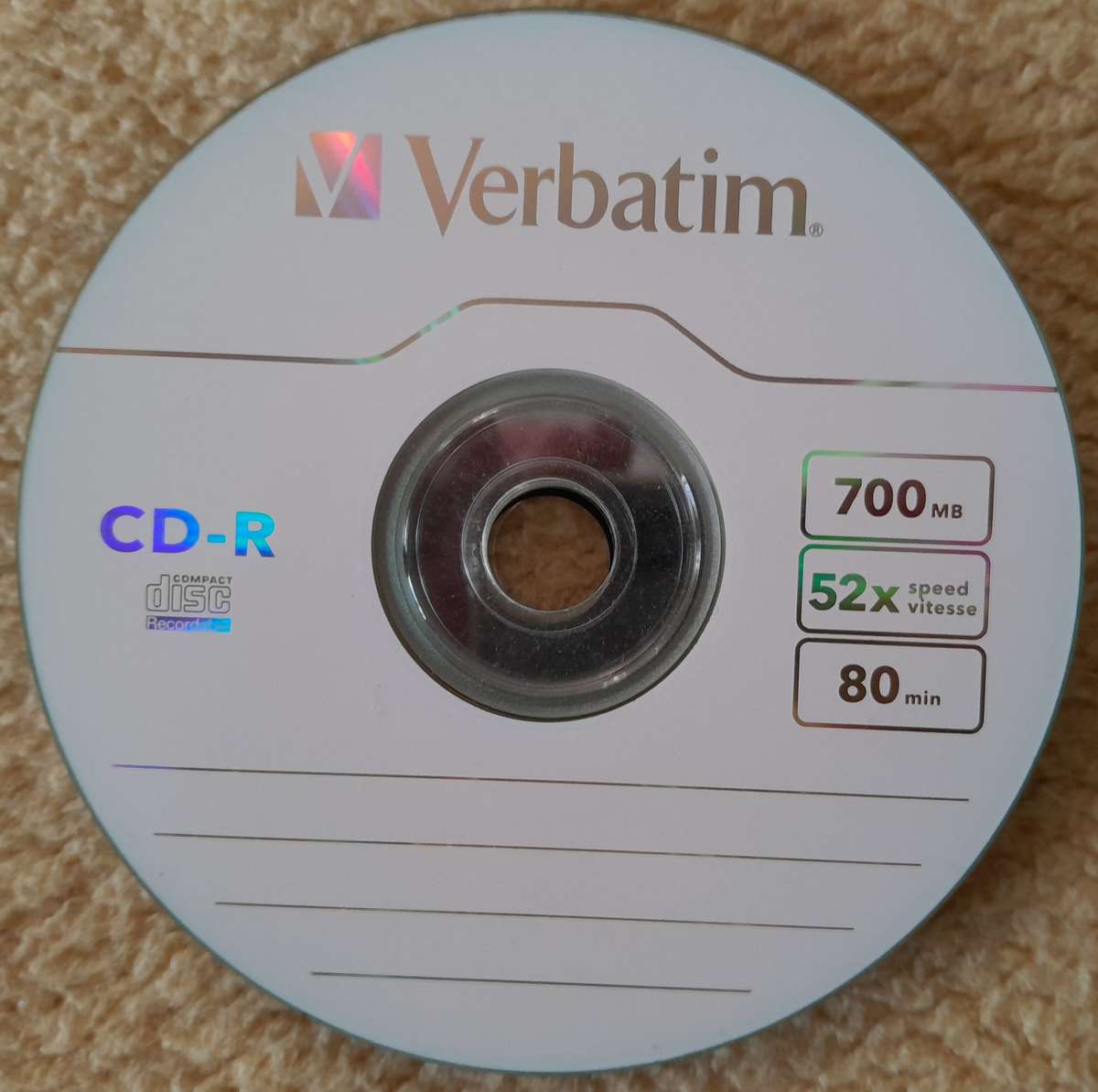 Baseline 16x DVD-R 4.7GB Printable 37 pcs + 5 free Verbatim CD-R
