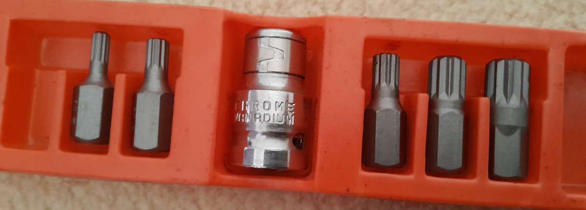 Torx Head Set 1/2" Socket - 5 Piece