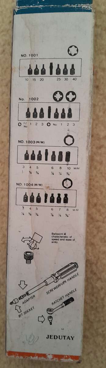 Torx Head Set 1/2" Socket - 5 Piece
