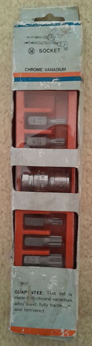 Torx Head Set 1/2" Socket - 5 Piece