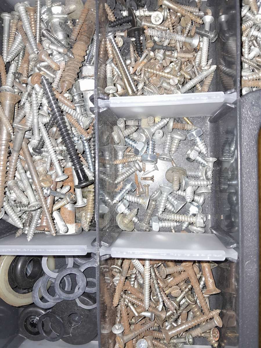 Multi Compartment Fastener Organiser with lots of stuff!