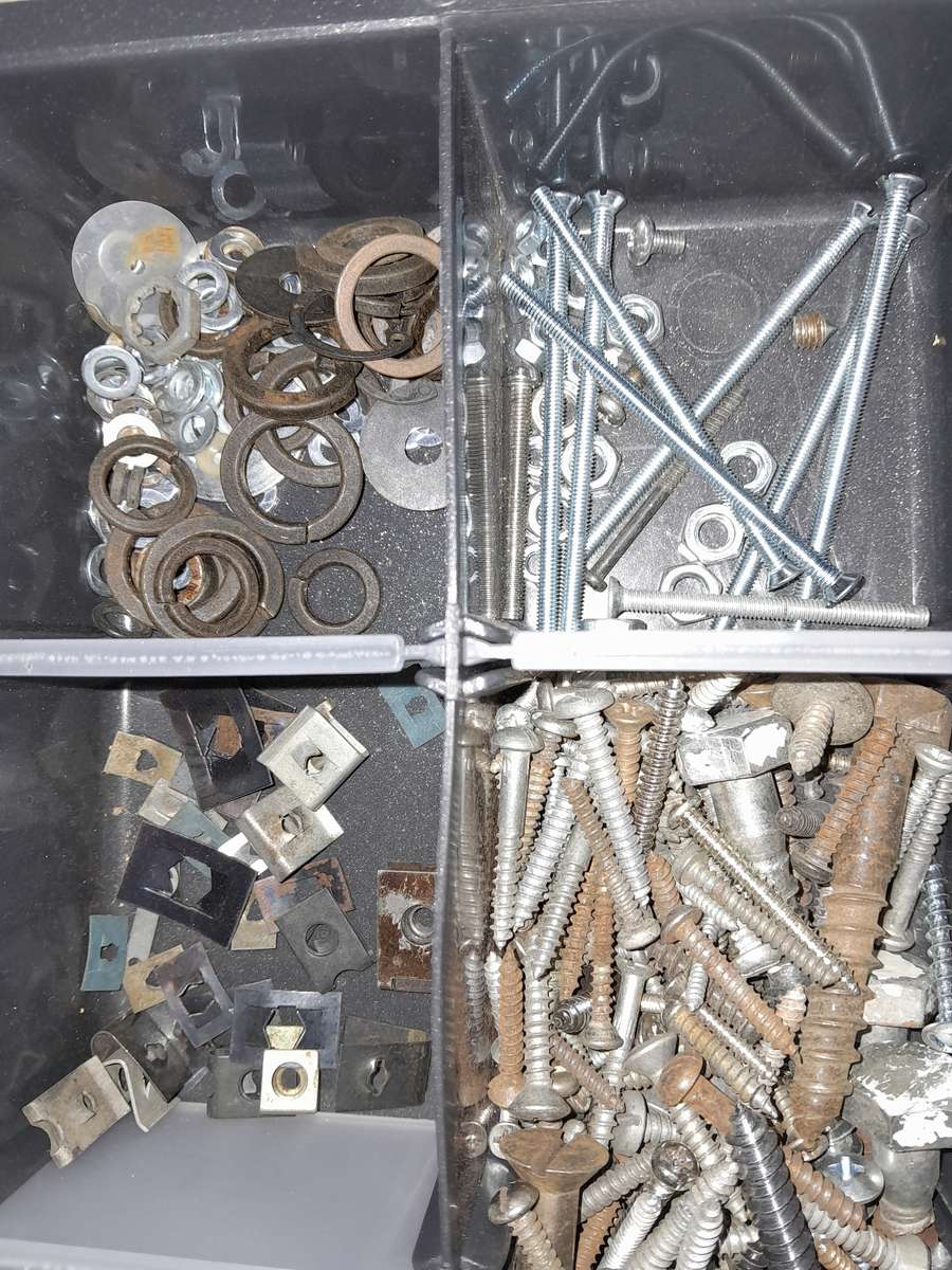 Multi Compartment Fastener Organiser with lots of stuff!