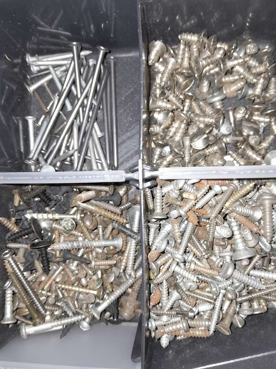 Multi Compartment Fastener Organiser with lots of stuff!