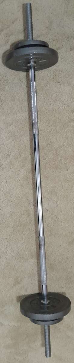 Trojan Strength Bench including Leg Extension, with Weights and Leather Belt