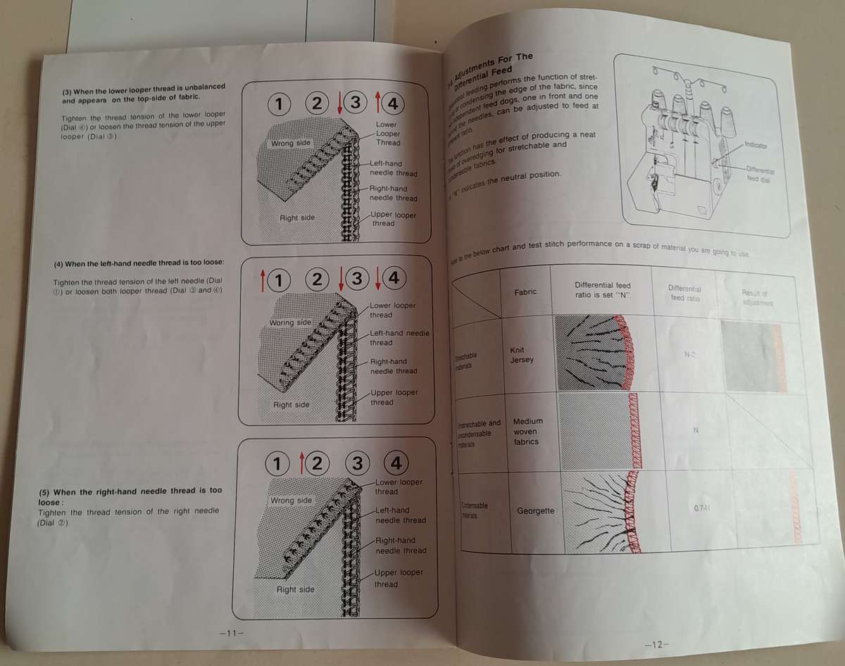 Toyota Differential Overlocker 3404D - Ideal for sewing enthusiasts and professionals