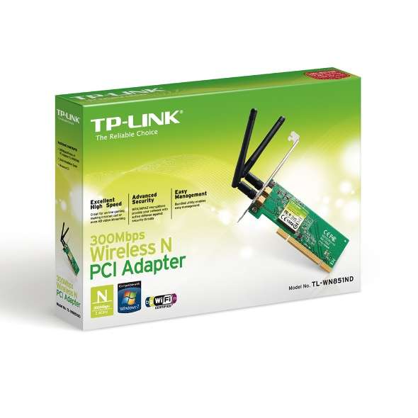 TL-WN851ND TP-Link TL-WN851ND 300Mbps Wireless N PCI Adapter